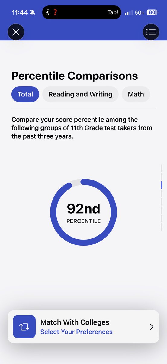 IsaacR2029's tweet photo. Scored a 1200 on my psat putting me in the 92nd percentile for 10th graders! #studentathlete https://t.co/1mcPgVI1Rb