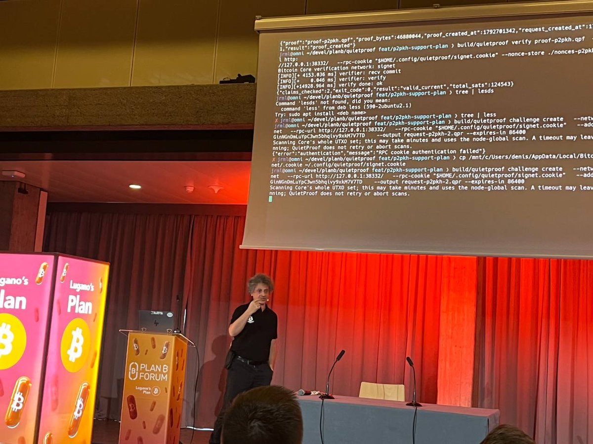 dac_chain's tweet photo. Day one at Plan B Forum in Lugano.

A city where you can already pay local merchants and city fees in crypto. A good place to talk about keeping it secure for the long run.

More on why the DAC team is here in Lugano ↓ https://t.co/MM4ywCPqws