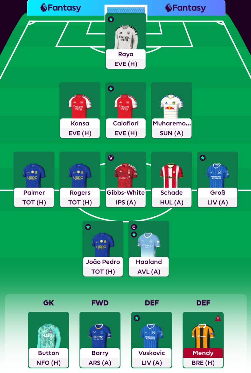 FPLSwindler's tweet photo. #GW8 🔐

Savio 👉 Schade
Rolling the other 4FTs

🌎 9k 

Haaland captain, may change to Palmer I'm feeling cold 🥶 #FPLCommunity #FPL https://t.co/Zc0rloaYrS