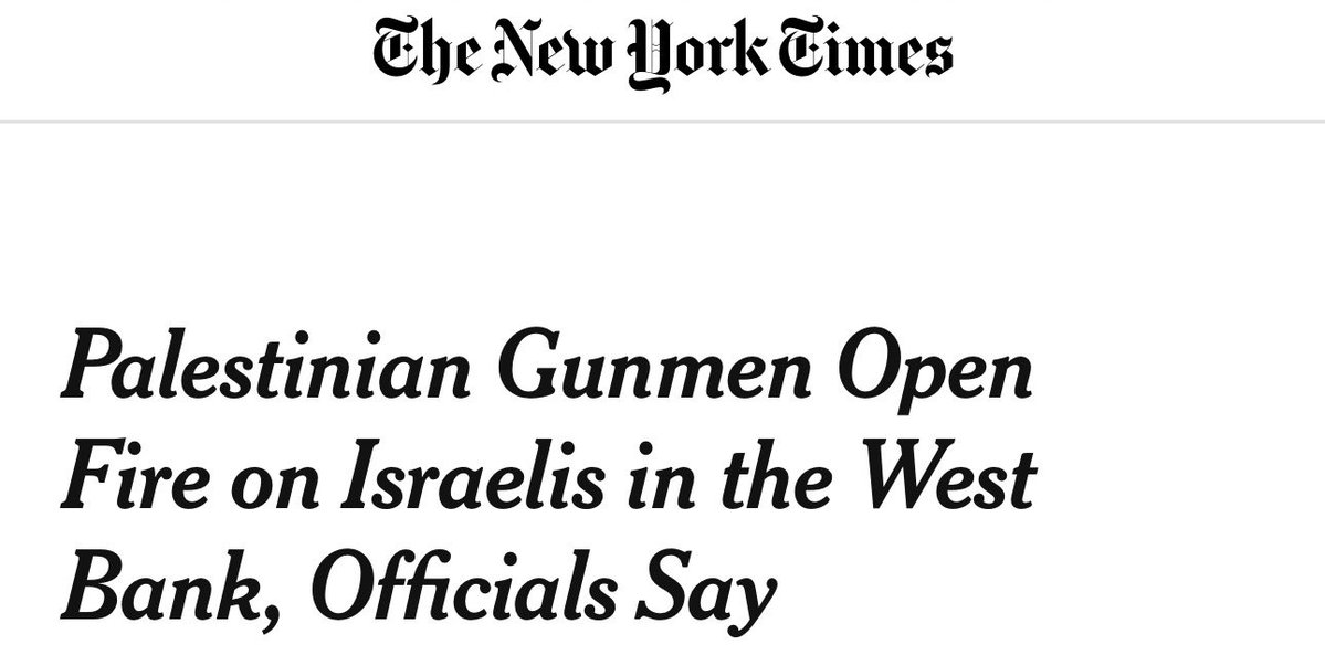 AssalRad's tweet photo. What this headline doesn’t tell you is that they were Israeli soldiers illegally occupying the West Bank.

It’s not an accident. https://t.co/Yf4wl3cKiN