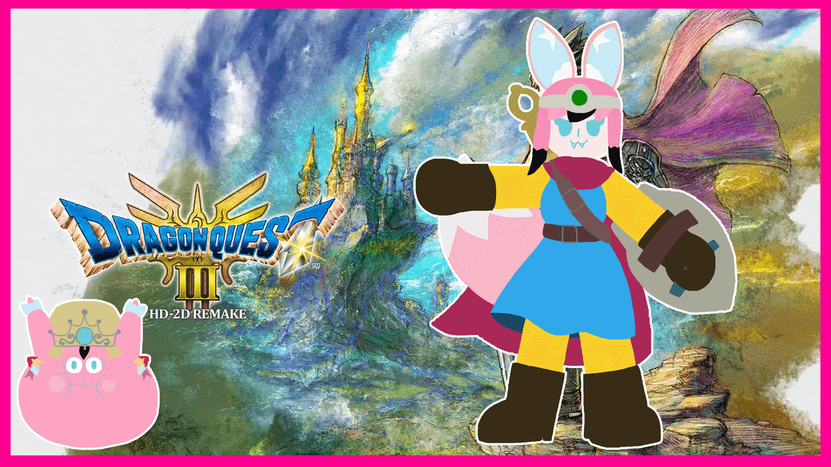 plushiepixie's tweet photo. it's time for dragon quest 3!!!! 

that's it. that's the stream. please come and watch me play dragon quest 3. 

🔴 https://t.co/AzM1AKq6GY
🟣 https://t.co/xkx7hP82gQ https://t.co/hZ2M7467Ze