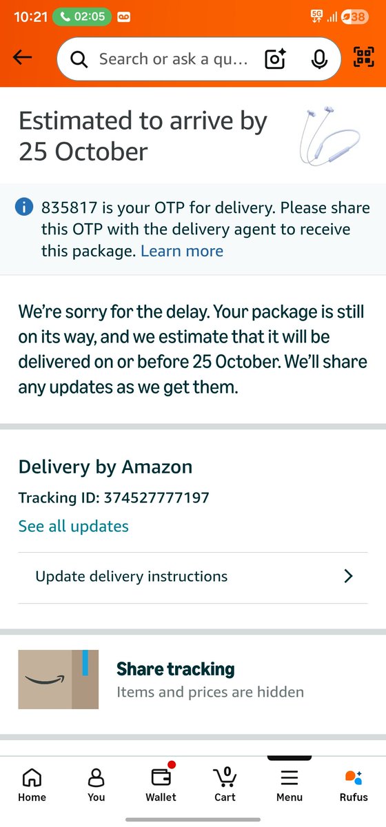 ankush_darade's tweet photo. @amazonIN @amazon @AmazonHelp My order nearby my location and delivery partner not giving delivery at my home door service please help https://t.co/LXbIOIfa2p