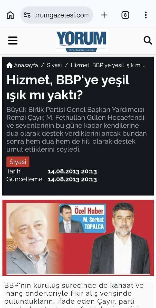 CakmaktasUzeyir's tweet photo. Remzi Çayır isimli ahlaksızın, şovmenin kodlarına inildiğinde, hangi odak adına mikserlik yaptığını, kimler için salya akıttığını bariz bir surette görürsünüz.

Mahmut Alan diyor ki:

“Darbeden önce, 1 Kasım seçimlerinden bir hafta sonra, Büyük Birlik Partisi Genel Merkezi’nde 26 il başkanının katıldığı toplantıda, ben FETÖ’cülere “şerefsiz” dedim.

Bunun üzerine Remzi hemen ayağa kalkarak, “Sen bu insanları birebir tanıyor musun? Nasıl onlara hakaret edersin?” diye tepki gösterdi.

Özellikle Koza Grup sahibi Akın İpek’e yönelik ağır ifadeler kullandığımda ise “O benim çocukluk arkadaşım, doğru konuş!” dedi.

Bunun üzerine ben de kürsüden, “FETÖ’cüler şerefsiz değildir, şerefsiz oğlu şerefsizdir!” diyerek istifa ettim.

Benimle birlikte Sakarya ve İzmit il başkanları da bu sözler nedeniyle istifa etti.”

Arşiv unutmaz, Remzi! 👇