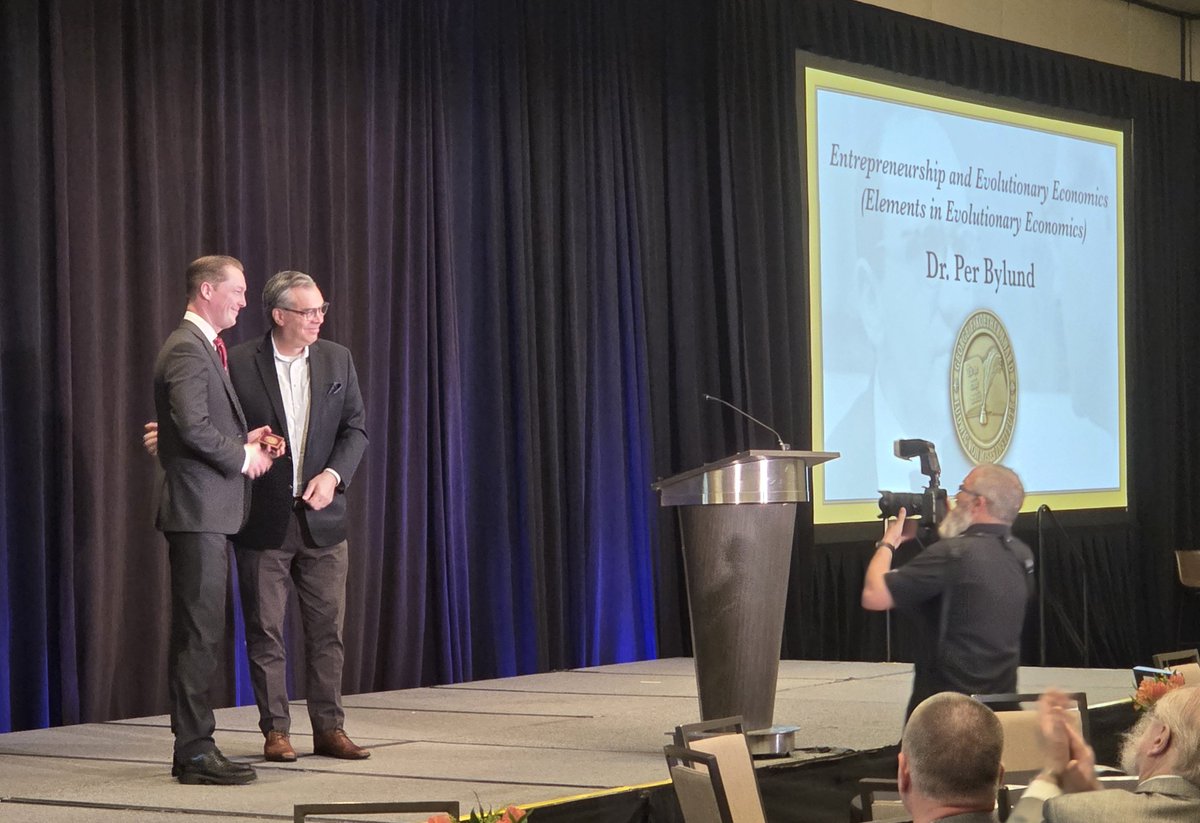 mises's tweet photo. Congratulations to @PerBylund, the recipient of the 2026 George F. Koether Free-Market Writing Award for his book Entrepreneurship and Evolutionary Economics. https://t.co/LGSehQHaUH