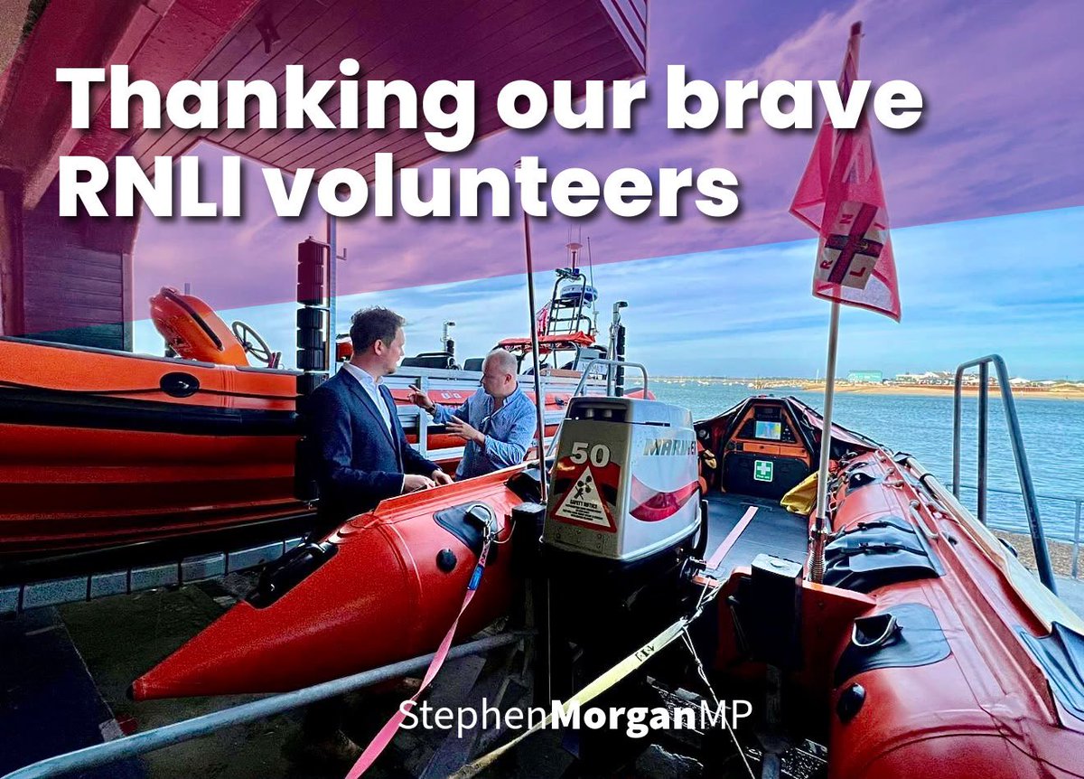 StephenMorganMP's tweet photo. The RNLI's people represent the very best of society and our city. They dedicate themselves to rescuing people they've never met before, without judgment, fear or favour.

Sign my thank you letter to our city’s RNLI volunteers.👇🏻

https://t.co/7Ze9vcaF8P https://t.co/3H1Sy3aKSI