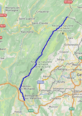 CLL49's tweet photo. Post Scriptum : Le Cours de la Valserine, le long de la frontière entre la France et la Suisse https://t.co/WKYncVzxBG
