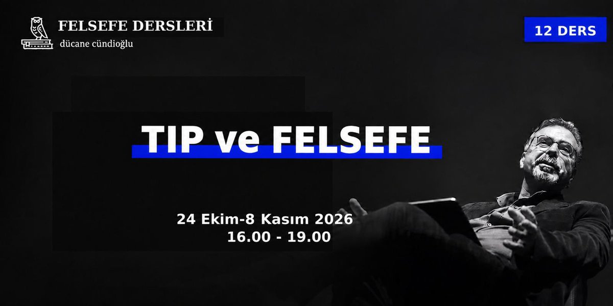 ducane's tweet photo. TIP VE FELSEFE (12 DERS)

İlk dersimiz yarın, saat 16.00’da.

Kayıtlar devam ediyor.
Başvuru için: https://t.co/rflKgQjldq https://t.co/fX3Fgw7X2t