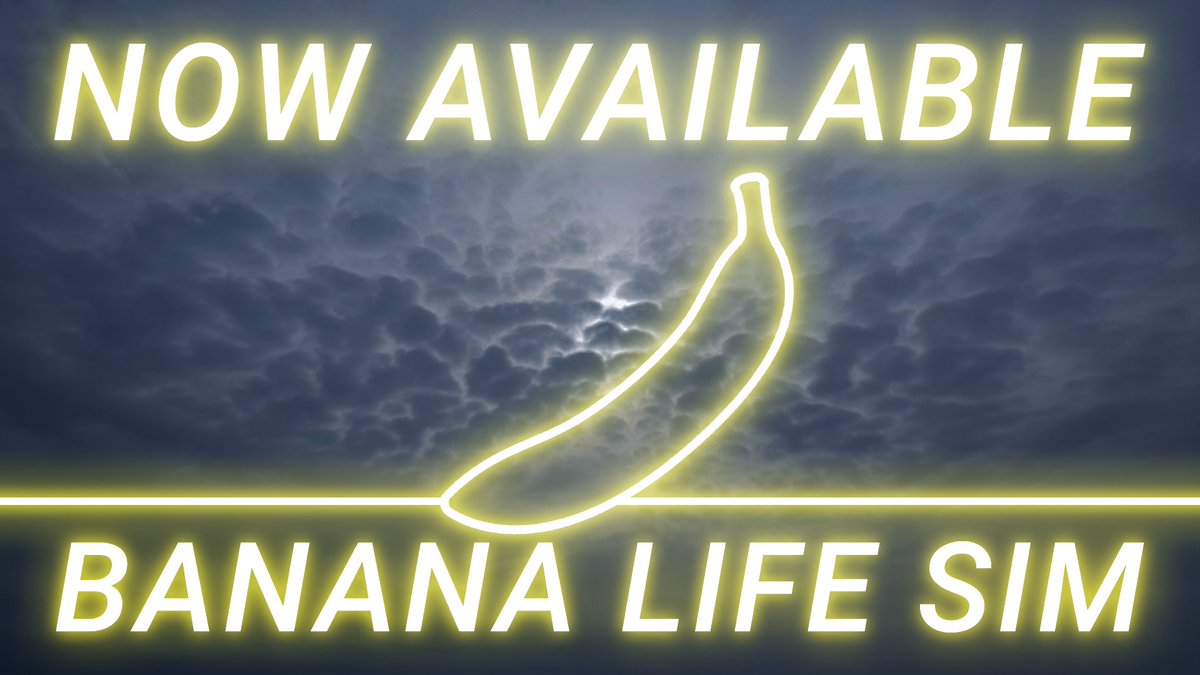 DynamicGames25's tweet photo. Banana Life Sim is now available on Steam!
#indiedev #indiegame https://t.co/3mQewgt69d