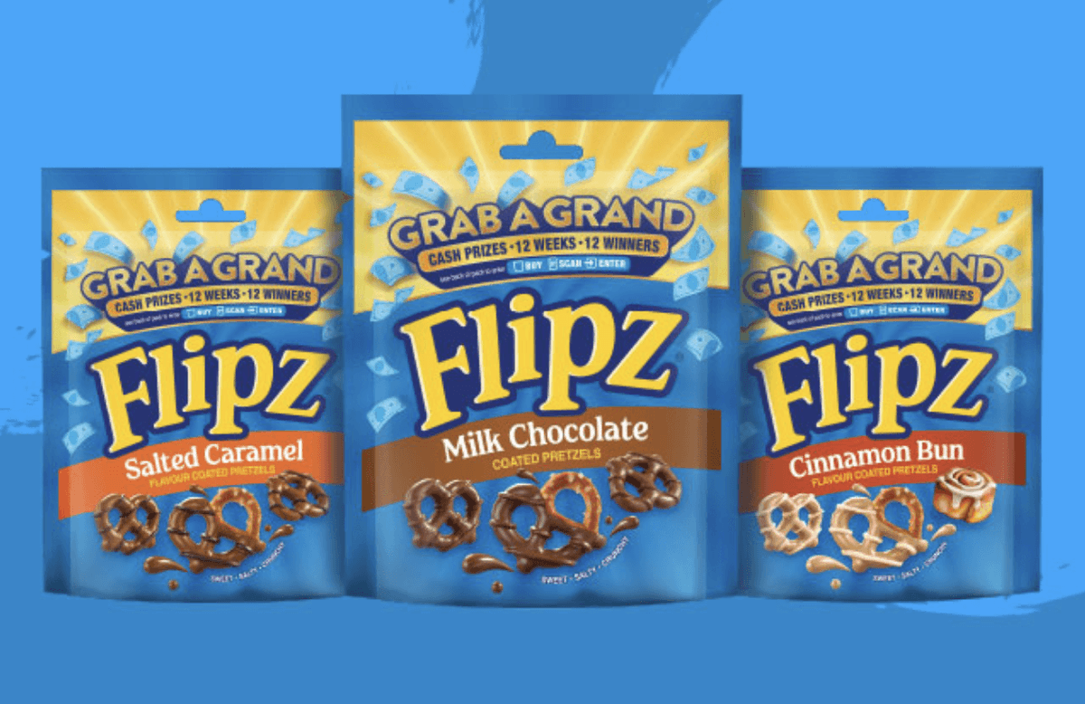 freesamplescouk's tweet photo. 🍫🥨 Love Flipz? Grab a FREE coupon for 50p off a 90g pack! Choose from four flavours, including Milk Chocolate &amp; Salted Caramel 😋

15,000 available, while coupons last. Ends 23 November. Discount, not a free pack.

👉 https://t.co/IonOiL1nsp https://t.co/FaBkEJUYKJ