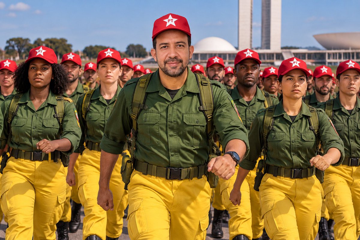 marinhos's tweet photo. É impressionante o poder de Santa Urna.
Se tornaram soldados e cabos, vestiram verde e amarelo e passaram a seguir como um rebanho a um comandante.
Em um milagra de transformação, estão cada vez mais parecidos como outro lado. 😂😂😂
#Eleicoes2026 #Petistas #ExercitoDoLula #Janones