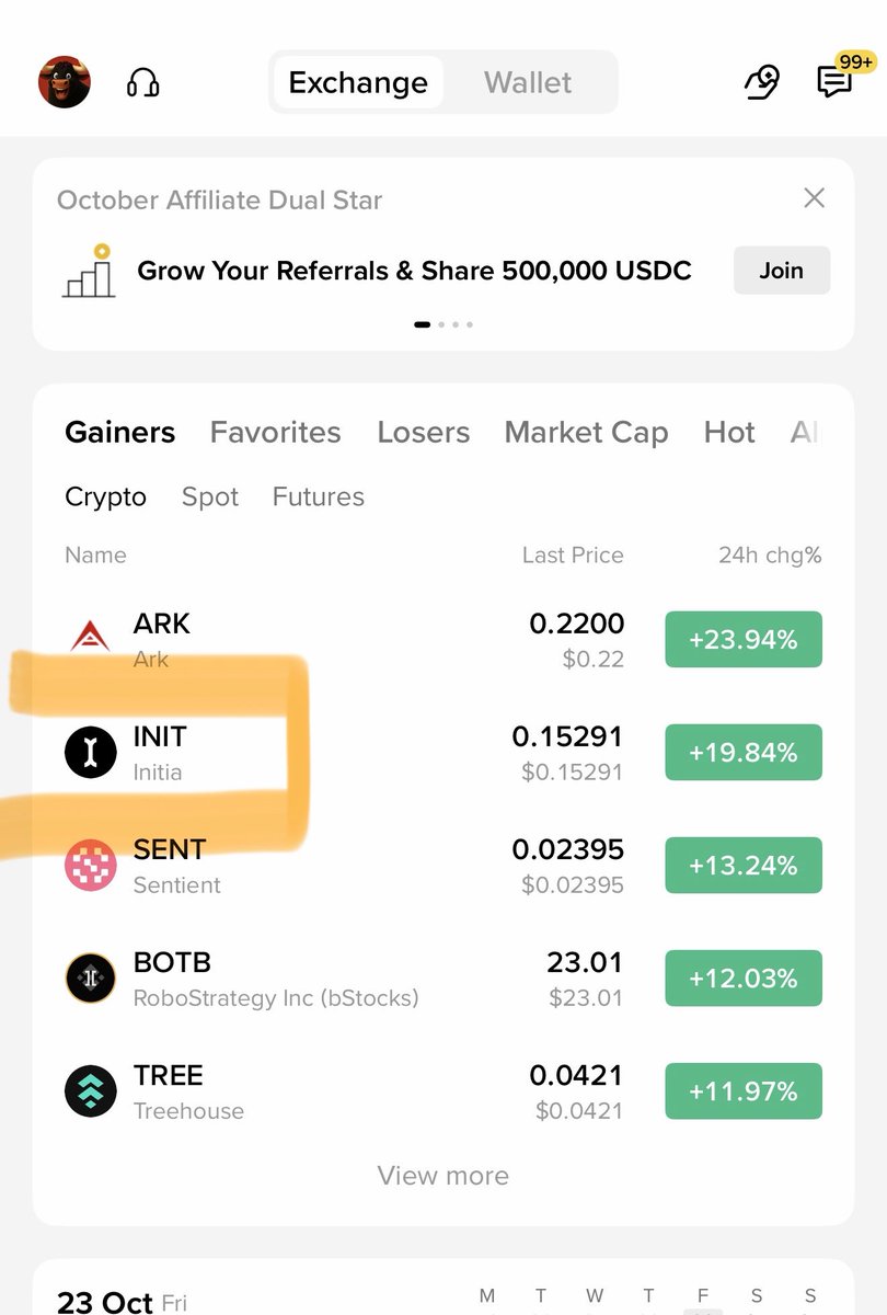 Cryptobullmaker's tweet photo. $Init ruling #Binance top 2 gainers 

60% in few days 

Only up from my Given trade 

Next $Metis 

Every coin i gave is pumping multiple xs one by one 

If u guys think i Give any value to this community pls like and retweet ❤️ https://t.co/NV8vzg13pp