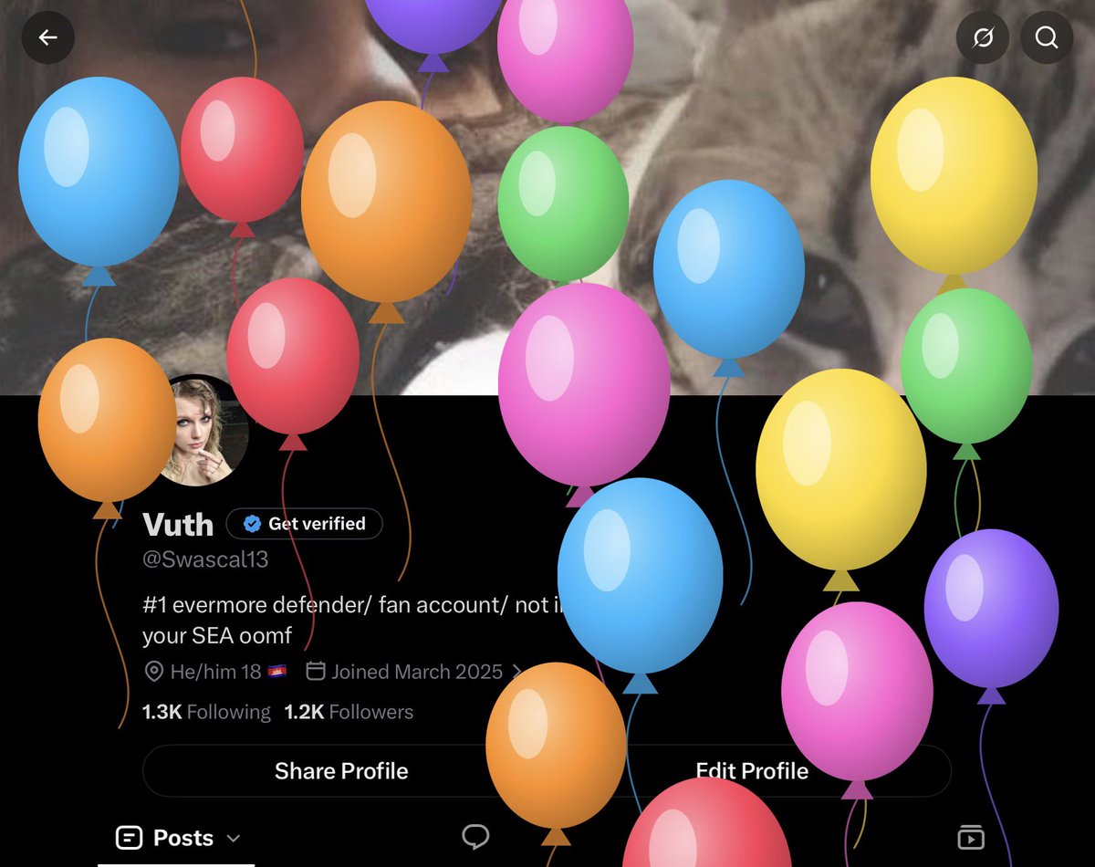 Swascal13's tweet photo. BALLOONS ON MY PAGE 🥳🎂 https://t.co/VjVVeKcZWT