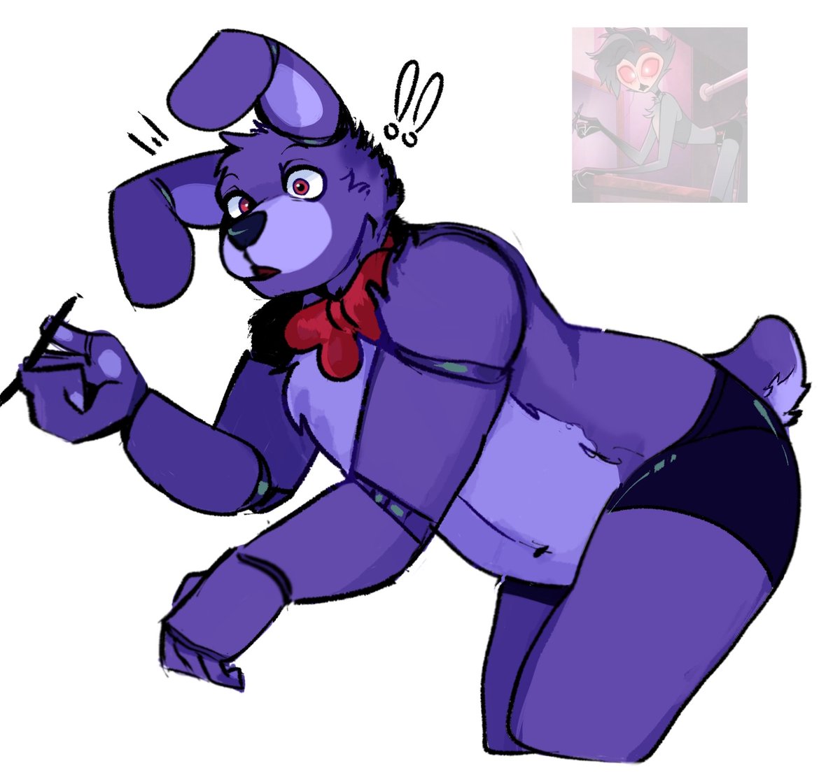 Yxrkshiree's tweet photo. trying to impress you #bonniefnaf #FNAF 🥕🥕 https://t.co/Ok8FyKAz7r