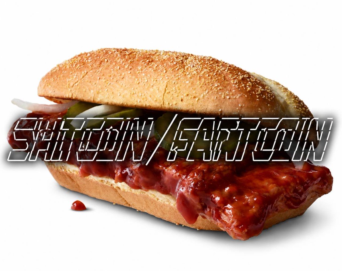 shitcoinwitfart's tweet photo. The McRib is back. Expect more farting and shitting all around you…… https://t.co/sudEeLCQz5