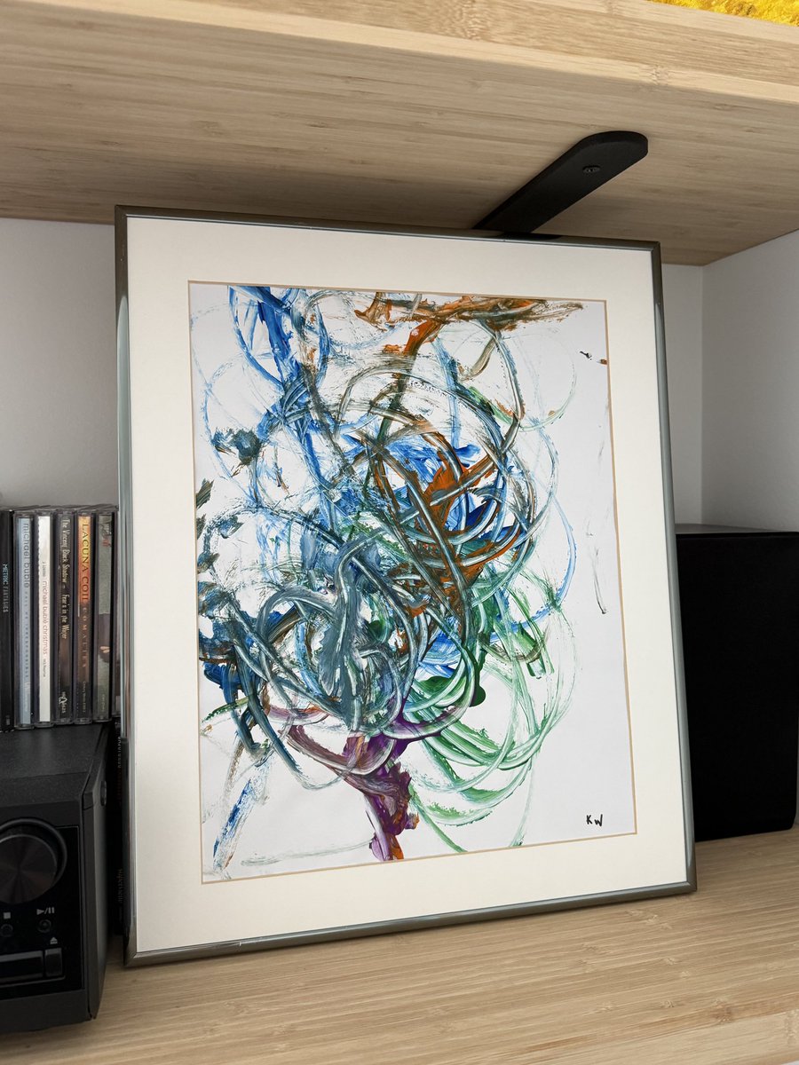 RubyMTemple's tweet photo. I have this art piece on loan from the artist’s private collection. Im trying to find a good place to display it. https://t.co/4Z9MIkWt3o