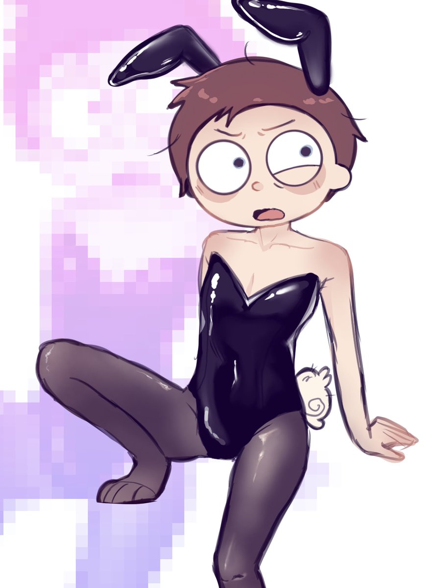 Cookiemorty's tweet photo. Bunny suit Morty #rickorty #rickandmorty #fanartㅤㅤ https://t.co/Zi3lDGn38a