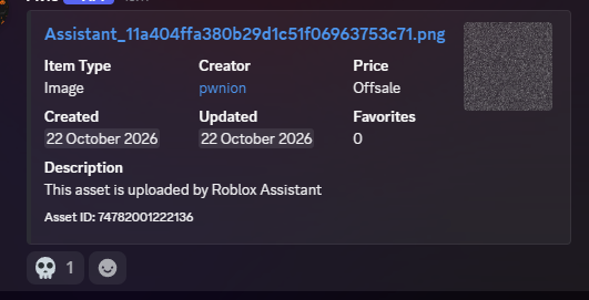 LimesRBLX's tweet photo. Roblox The Hollow is using AI Generated Assets. 

asset id: 74782001222136 https://t.co/yOFa7OAB5k