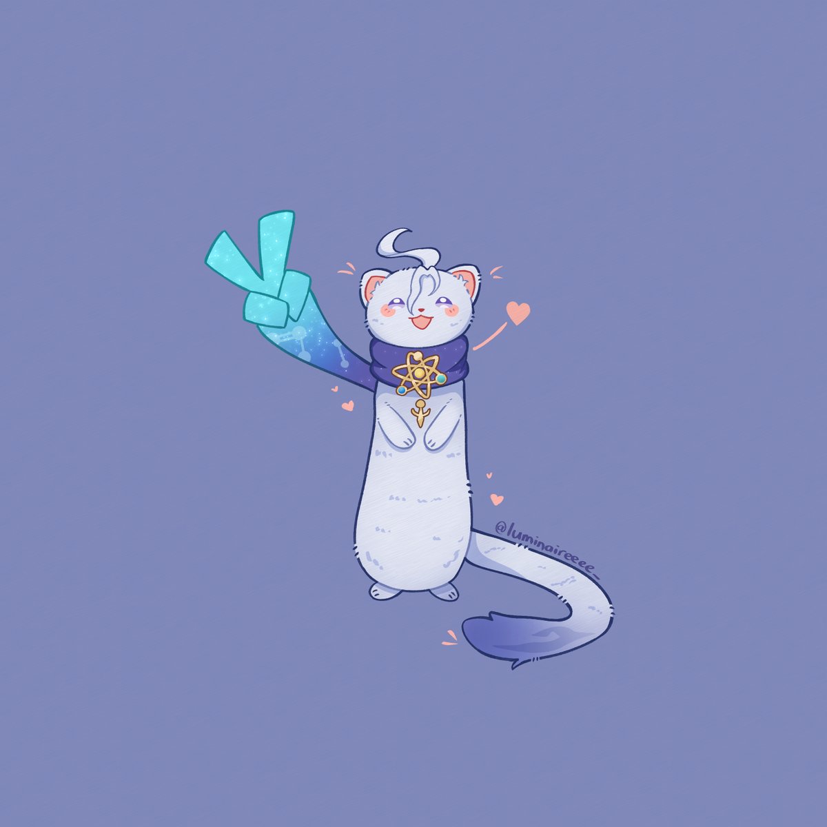 luminaireeee_'s tweet photo. Celebrating hitting 70 followers with Stoat #Mitya⚛️ ₊˚⊹♡

Thank you for your support everyone!🥹🫶🏻💕

#GenshinImpact https://t.co/kbwxyQonVF