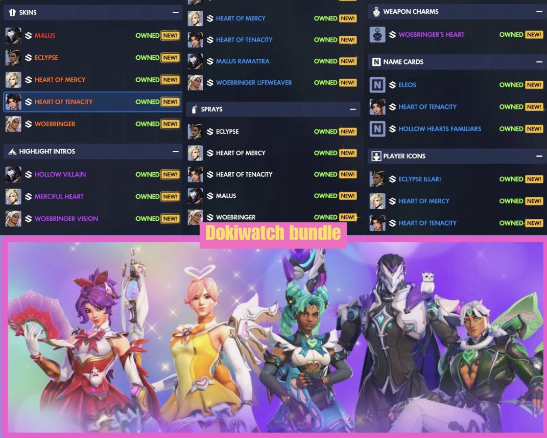yomikatv's tweet photo. Amigos 🥹  VEAN mis nuevas skinsss de dokiwatch!   Ayer las estuve probando y ame el pajarito de ram (no pun intended) 
Graciaaas @OverwatchLATAM  💕 hice un video bonito con estas skins ayer con mi duo✨✨
‼️Hoy publico SORTEO!! Para la comunidad 💞🥺 

#OWLATAMDokiwatch  #OWLATAMMegaloteDokiwatchGiveaway