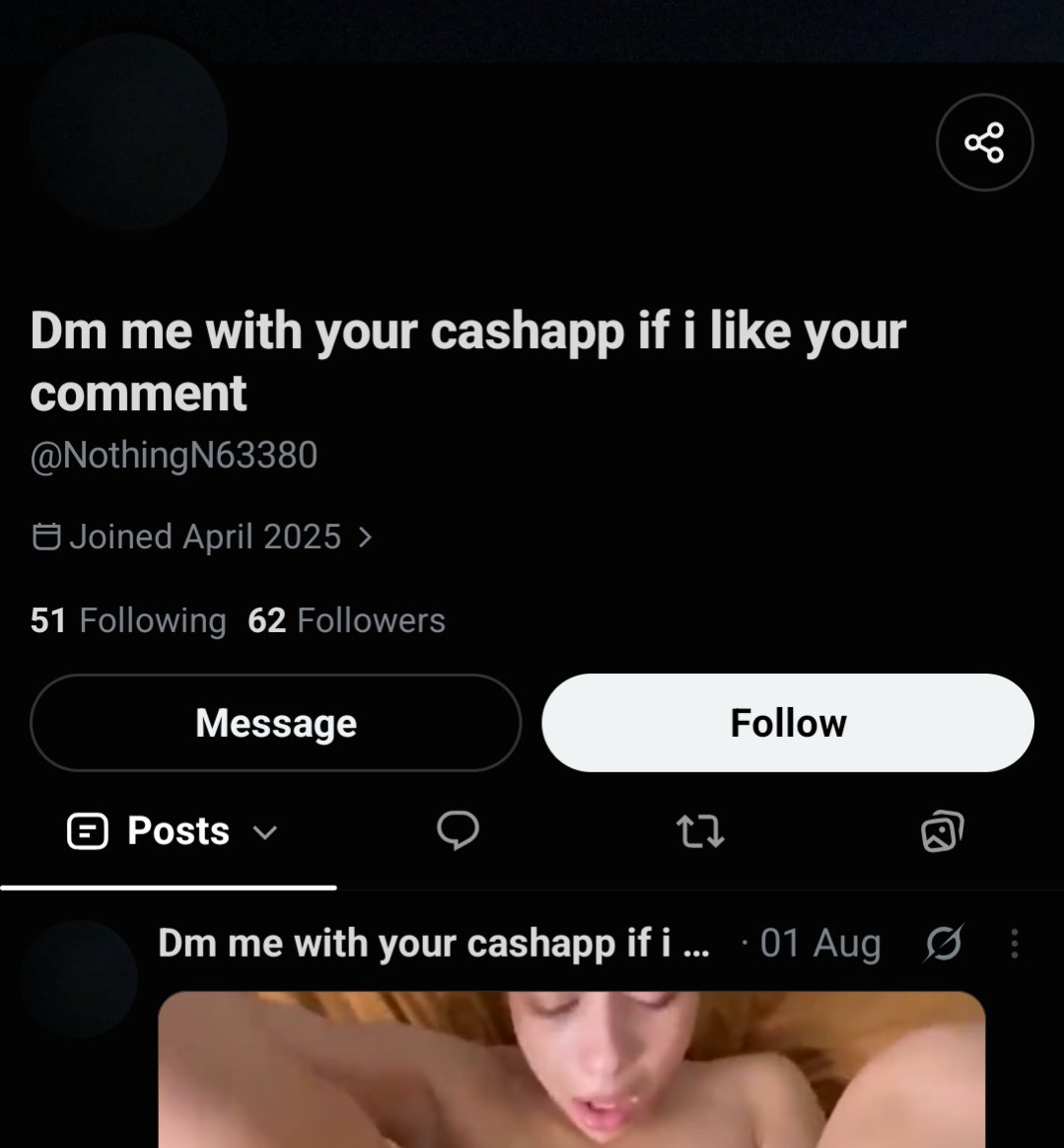 hadrohazel's tweet photo. another one and it's a porn bot this time https://t.co/wqyfsKIzkc