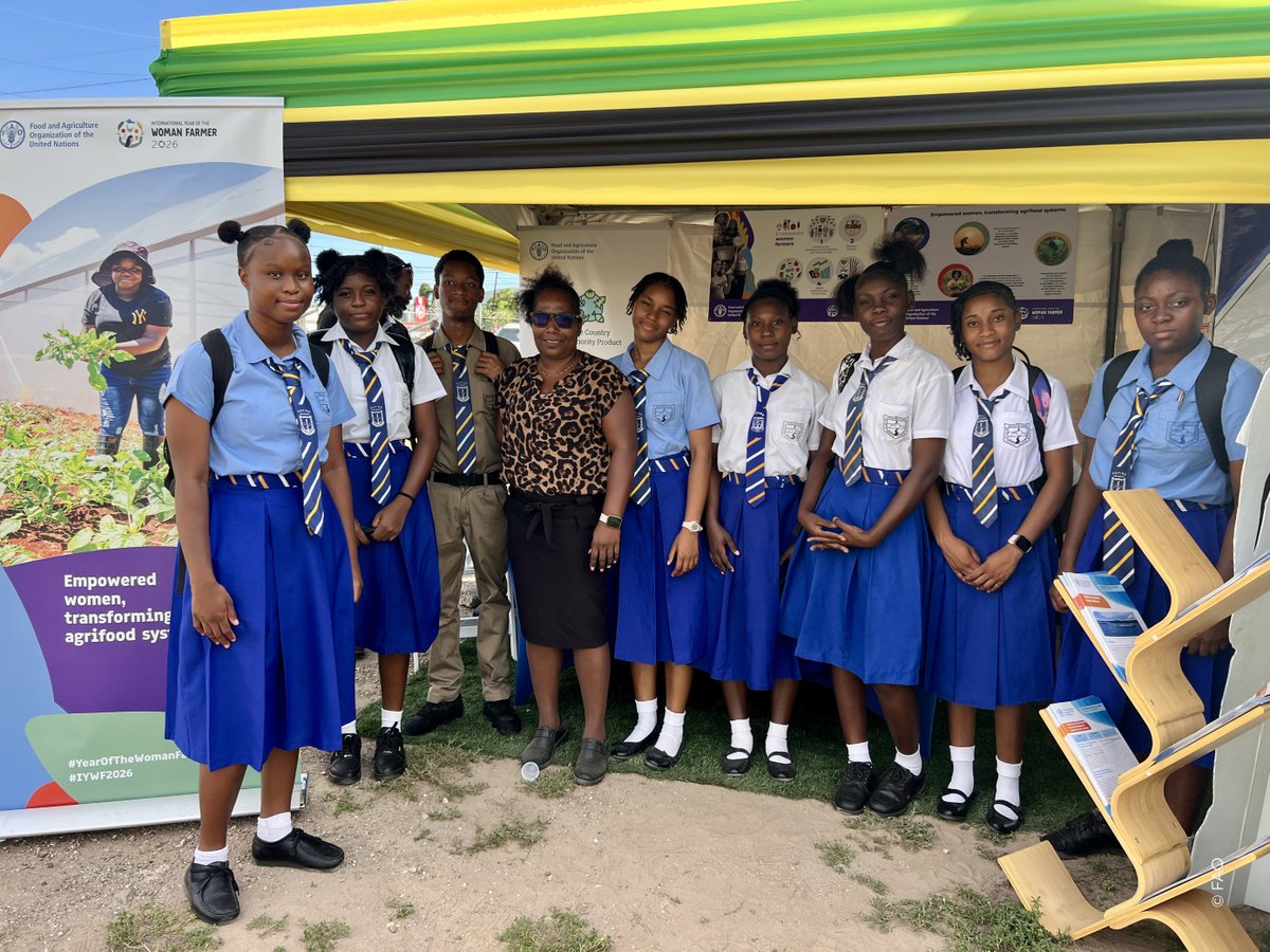 FAOCaribbean's tweet photo. 🌱 We joined @moafjm at the #WorldFoodDay National Ceremony in Kingston, Jamaica.
At our booth, visitors explored innovation in action, from value-added ginger products to our work supporting farmers’ recovery and resilience. https://t.co/VpJVRjOFle