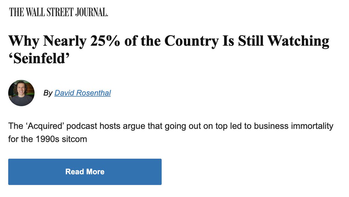 amacker's tweet photo. Wild that WSJ gives regular news column real estate to podcast hosts who actively invest in the companies/subjects they cover, while holding full-time staff to strict ethics standards. https://t.co/VPeB4KYrgG