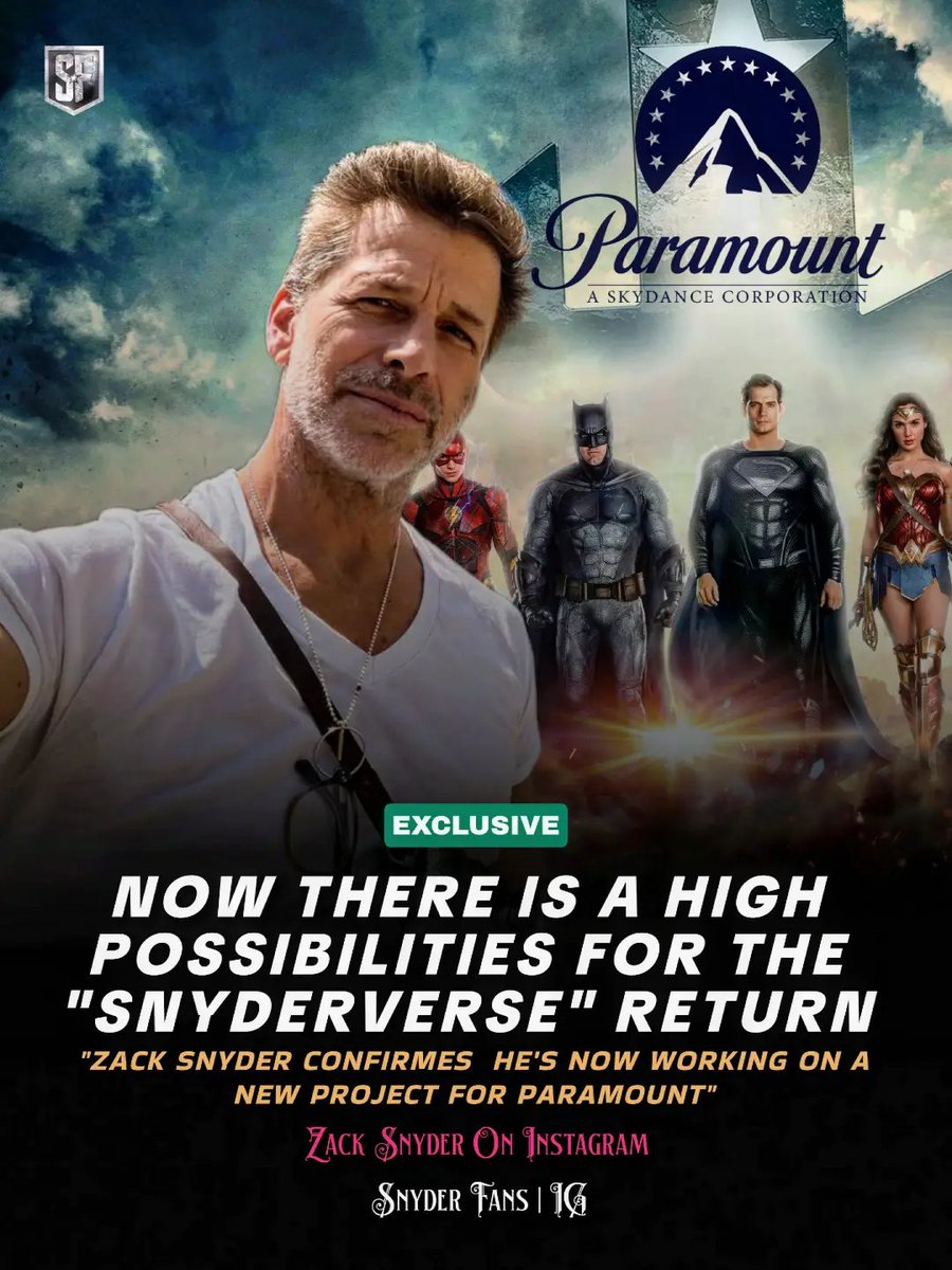 SnyderQueen_'s tweet photo. Tell @Skydance what you want to see!! 

Bring back Zack Snyder &amp; Henry Cavill and finish Zack's Justice League Saga #RestoreTheSnyderVerse @paramountco @Skydance https://t.co/Vmbg63UBTF
