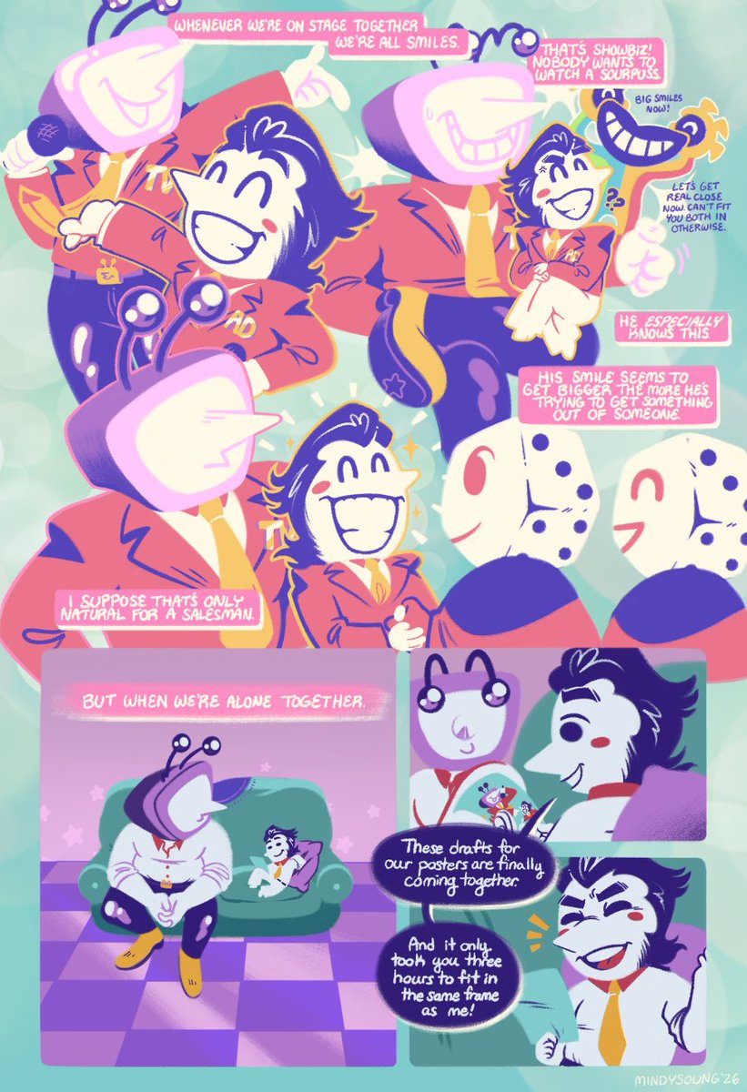 mindysoung's tweet photo. A sappy comic about smiles #spamtenna https://t.co/sGDqgai077