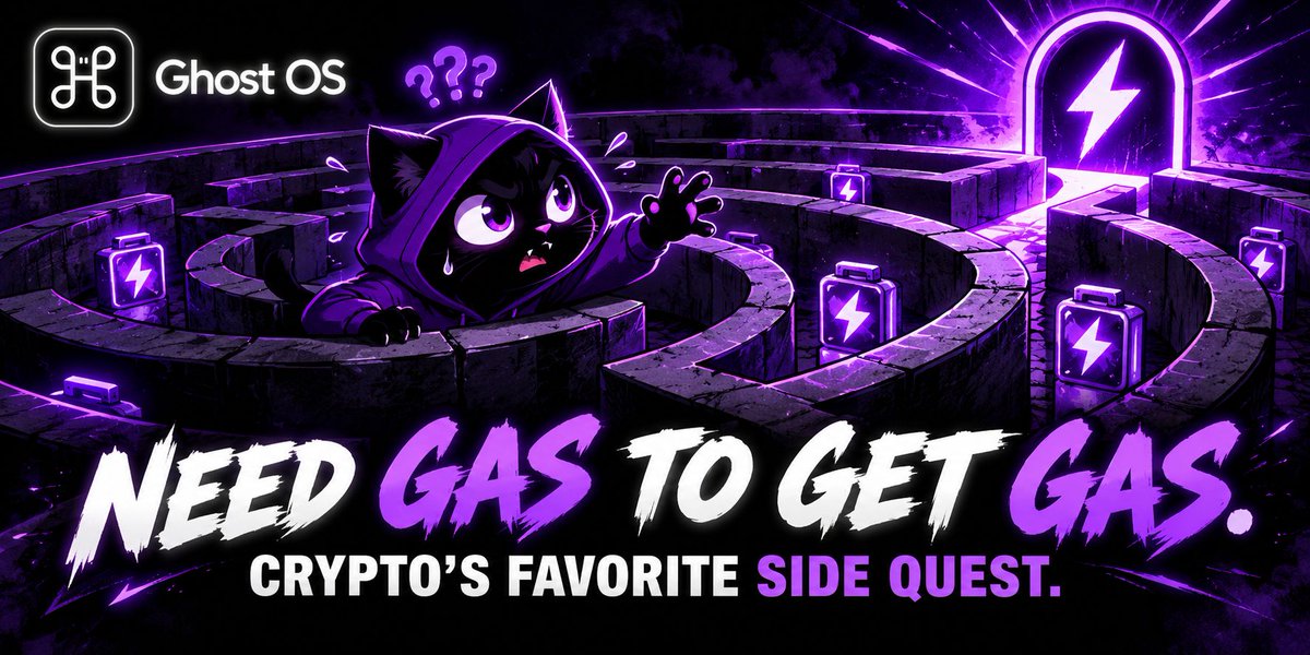 TryGhostOS's tweet photo. Need gas to make the transaction.

Need the transaction to get gas.

Crypto’s most committed side quest. https://t.co/k0VAuuFApG