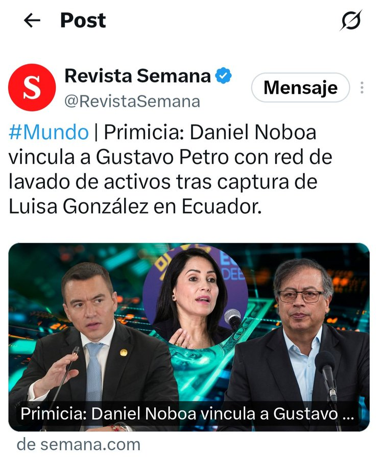 silvioravel's tweet photo. Ya pidió la Fiscal Luz Adriana Camargo las pruebas a Ecuador sobre las acusaciones del Presidente Novoa sobre Petro y su lavado de activos? No que va. Si no ha hecho nada con las más de 80 denuncias de corrupción en Col para qué carajos se va a encartar con más? https://t.co/UTdl3OxKFm