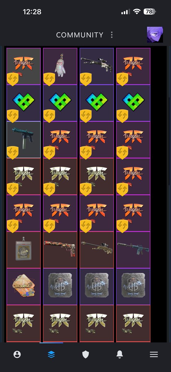 TojiCS2's tweet photo. I hold the most @nicoodoz stickers to date ! All Nicoodoz Signature stickers include Over 45 Fnatic Golds , 15 Copenhagen Flame Golds , 10 O.G Esports Golds , 1 Fnatic Rio Gold , 2 
 Heroic Golds , 25 Fnatic Holos , 20 Copenhagen Flames Holo n more. do I get a steam friend req? https://t.co/b2VJlM21Tq