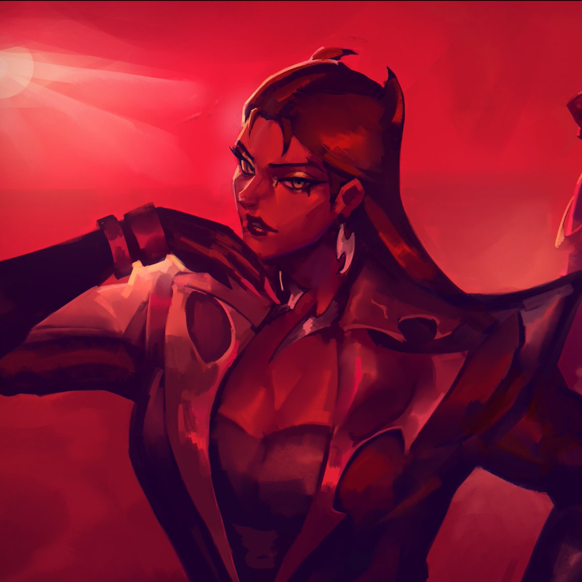 ullergy's tweet photo. Close-ups from the final piece.
#KDA #FIRESTARTER  #LeagueOfLegends https://t.co/E8bmMNoU0C