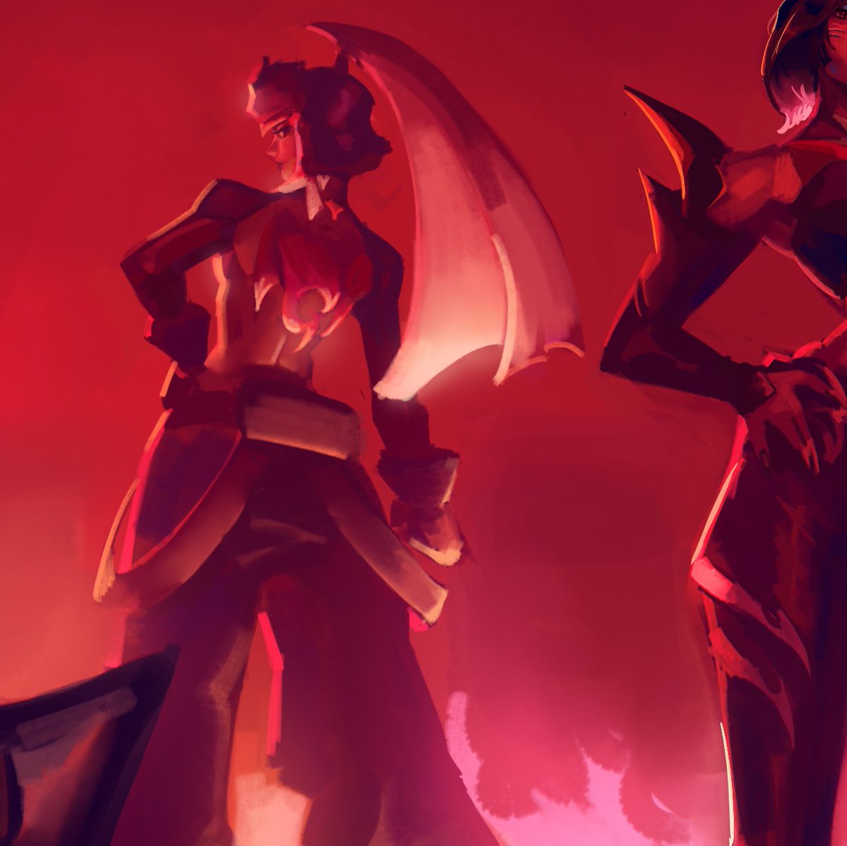 ullergy's tweet photo. Close-ups from the final piece.
#KDA #FIRESTARTER  #LeagueOfLegends https://t.co/E8bmMNoU0C