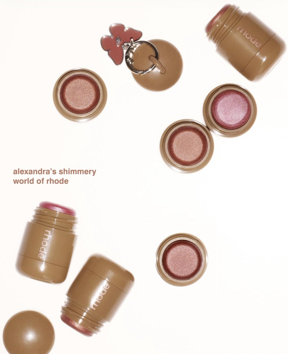 onlyrskin's tweet photo. alexandra's shimmery world of rhode 🎀🔒
discover the exclusive collaboration for a shimmery look and a little charm that tag along wherever you go. https://t.co/OK2nmFzlLK