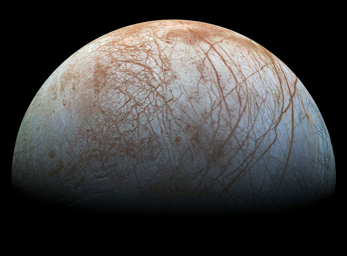 universal_sci's tweet photo. Stunning: The frozen, fissured surface of Jupiter's moon Europa...

(Credit: NASA Jet Propulsion Lab, Caltech, SETI Institute) https://t.co/Xh5FDgazu4