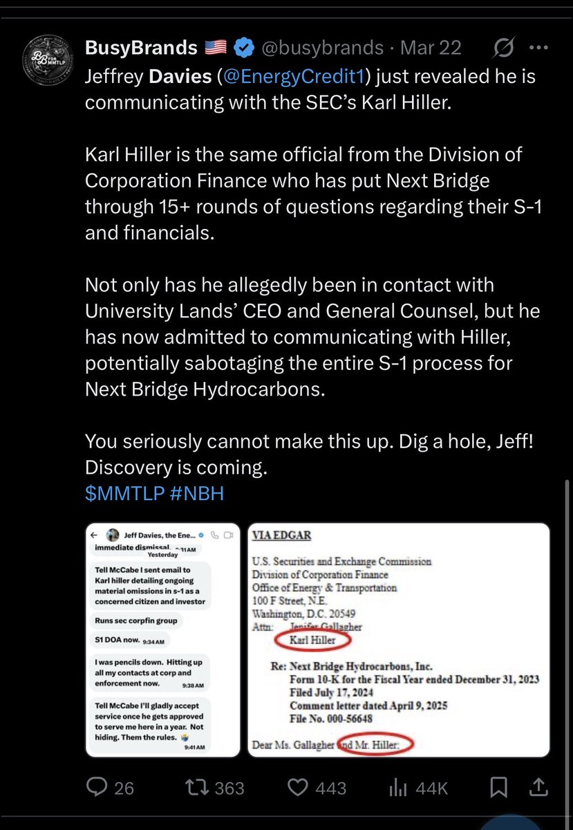 Outlier_999's tweet photo. Discovery is not coming but @nbhydrocarbons sanctions are. 😬 https://t.co/T7G58VaYeX