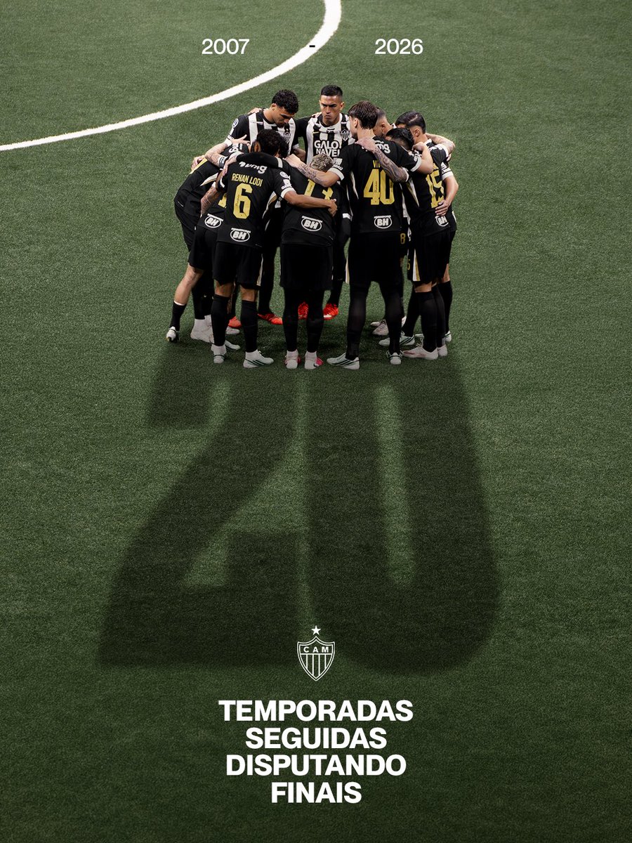 Atletico's tweet photo. 𝑮𝑨𝑳𝑶 𝑭𝑶𝑹𝑻𝑬!💪🐔

Desde 2007, o Galo disputa decisões 𝐓𝐎𝐃𝐎𝐒 os anos e já soma 31 finais no período! ⚫⚪

💻 Saiba mais em: https://t.co/k8uPClNa9C https://t.co/NPbBtTBq1q