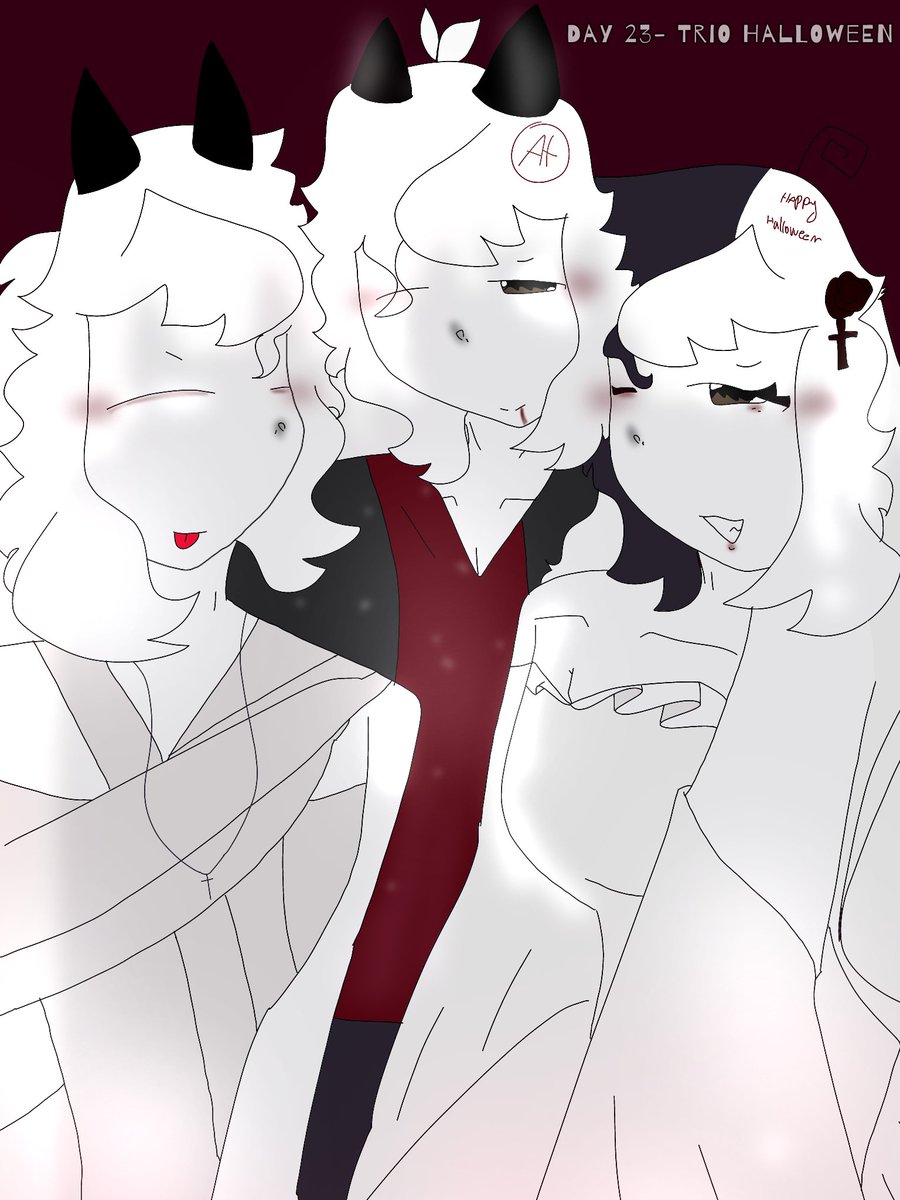 ManelYanel99291's tweet photo. Day 23- Trio Halloween💀🩸
#FPEtober2026 https://t.co/06qWdeIoLW