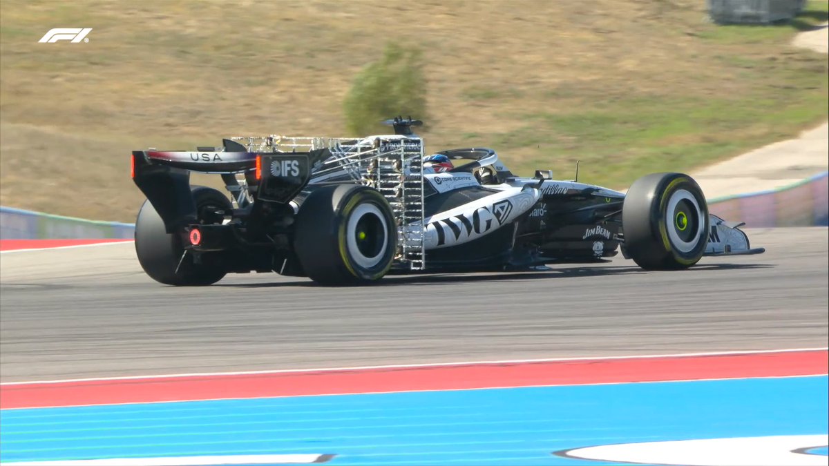 F1's tweet photo. Everything's bigger in Texas... 🤯

Including these substantial aero rakes fitted to the Cadillac and Audi for their out laps 💨

#F1 #USGP https://t.co/ukcN9LYewM