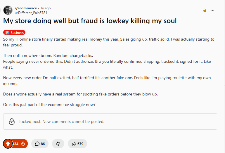 Ldnbox's tweet photo. Sales are booming, but fraud and chargebacks are turning this store owner's dream into a nightmare. https://t.co/W98cZ20pL6