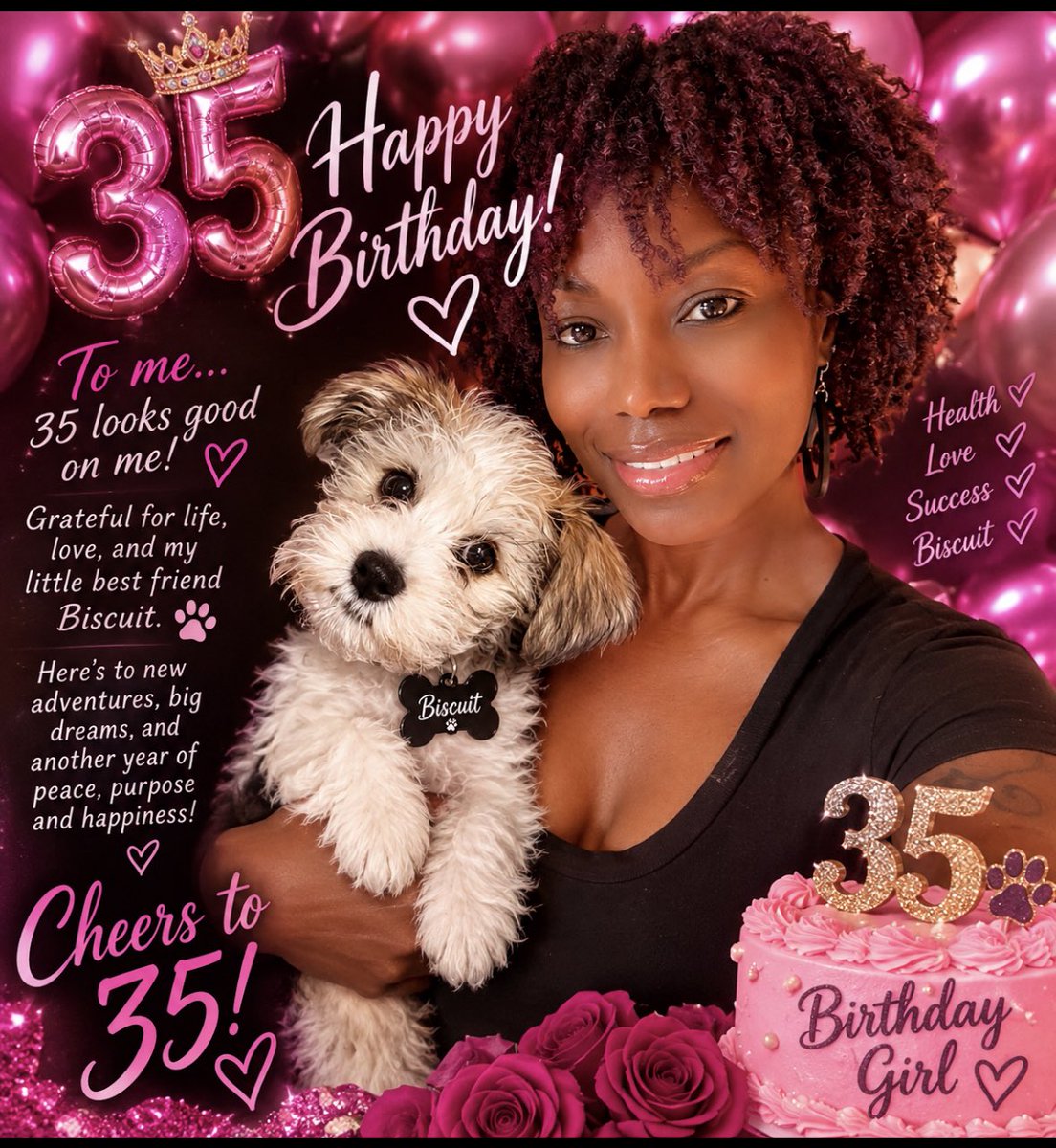 Gi2Bexact's tweet photo. I have no business being 35! Happy Birthday to me https://t.co/d3C3aKRuoO