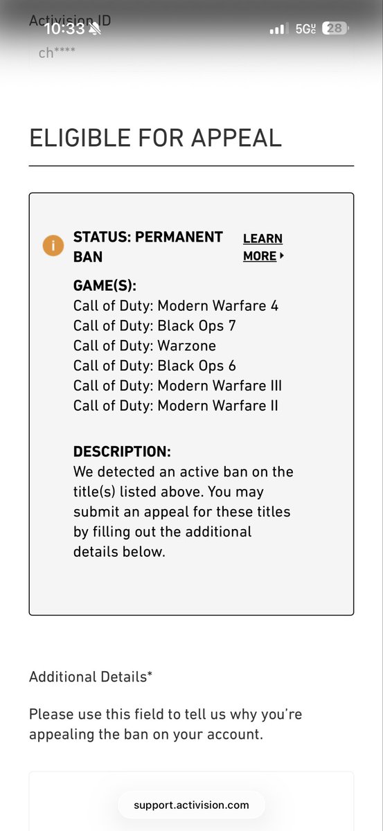 chinothebott's tweet photo. @CODUpdates How about it we fix the falsebans? Havent touched this acc since season 4 and couldnt even play mw4… https://t.co/lGlXg1u9W9