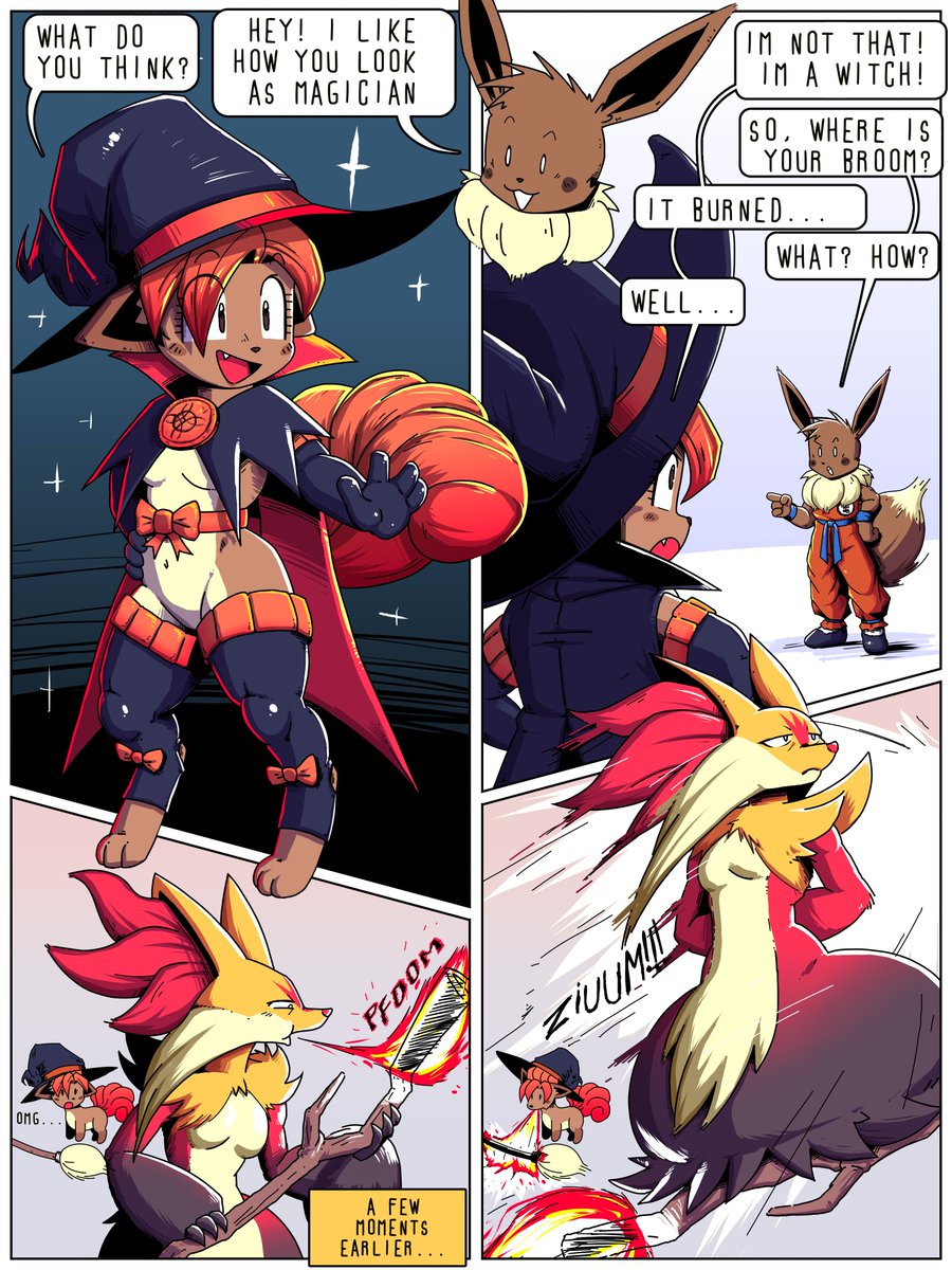 JIStheFox's tweet photo. 🧹🦊

#vulpix #eevee #delphox #pokemon https://t.co/SgvaYu6OBo
