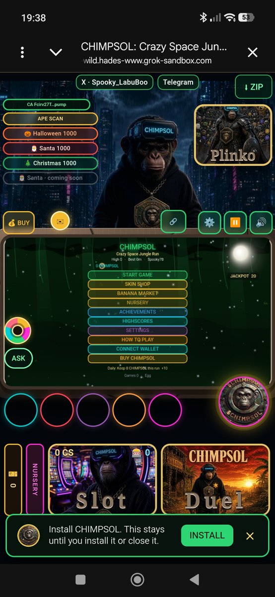 Spooky_LabuBoo's tweet photo. The new interface turned out pretty slick. 😍
$chimpsol $sol #meme #ape #crypto 
#Pumpfun https://t.co/Kmb8w1VGLk