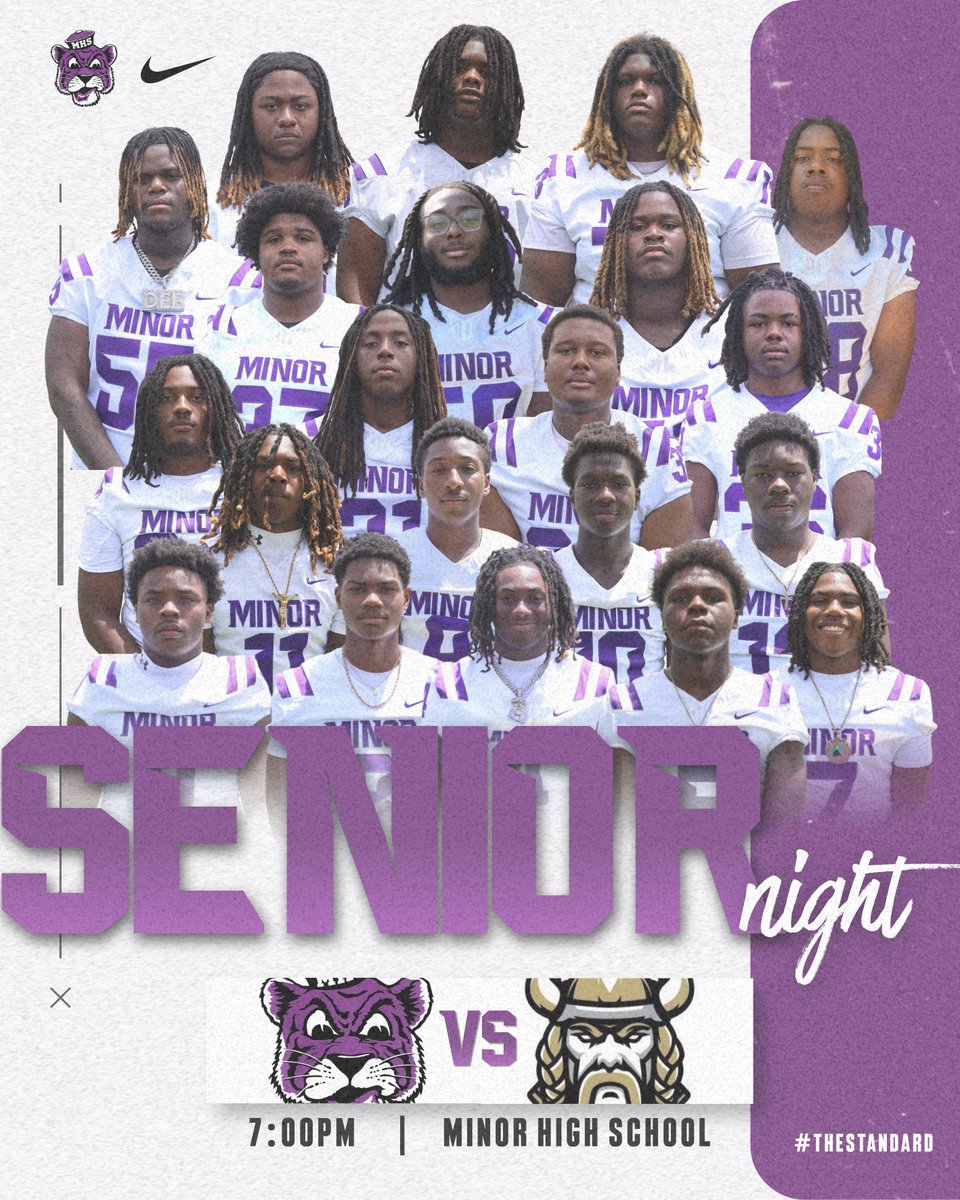 TheParkway1920's tweet photo. 🐅GAME DAY TENACIOUS TIGERS!💜🤍
🗣"WELCOME to the JUNGLE" 
🏆WIN and WE ARE IN‼️
🏈 Jasper vs. Minor
📆 Friday, Oct. 23rd
🎉 SENIOR NIGHT🎉
📍Adamsville, AL @ Tiger Stadium
⏰ 7:00pm
🎟https://t.co/CvGIrtbIpi
 @DexPreps @AL5AFootball1 @HallTechSports1  @BamaPrepsFB @AlabamaHSFB https://t.co/mYR4v0zYAH