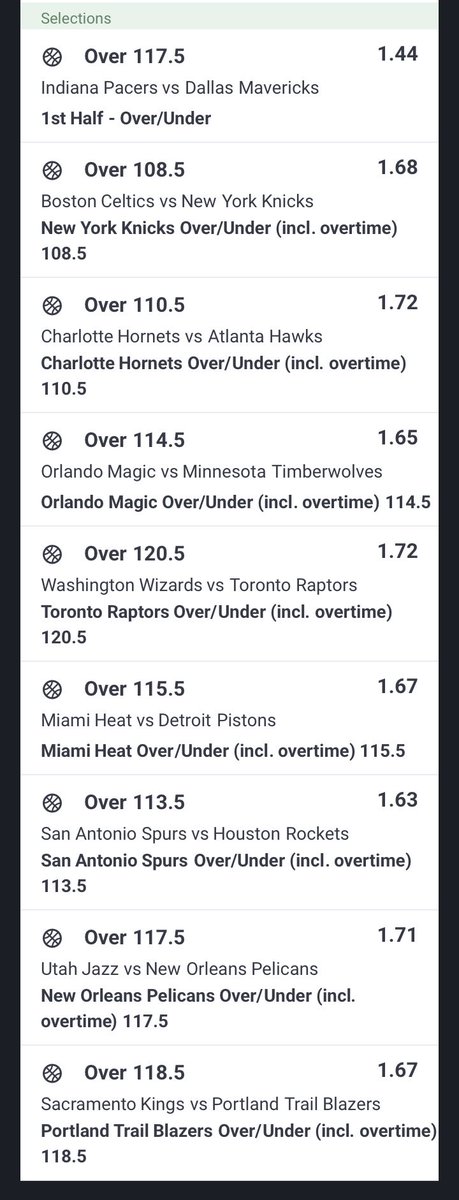 Angel_luv626's tweet photo. NBA basketball 🏀 

Booking code : WBVGKN  VF97DP

N9XMBA  H11XWH  MQBVBS

Platform : Sportybet 

Good luck 🍀 https://t.co/udRKgbM0WV