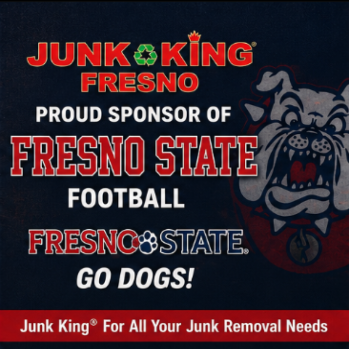 FresnoJunk's tweet photo. Fresno shows up for the Bulldogs. We show up for Fresno. 🏈

Proud to back the Red Wave all season long.

Junk to clear before kickoff? Call (559) 372-2364.

#GODOGS #JunkKingFresno #FresnoState https://t.co/gA2bTXXD2E