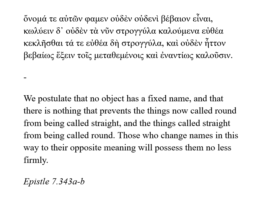 Athanasius_45's tweet photo. Plato on the meaning of words: https://t.co/oXnKca9UB1