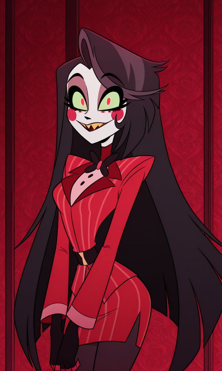 aizaga12's tweet photo. Elegance with a devilish twist! 🖤 Dressed in crimson, crowned with confidence — pure queen energy. 👑

#HazbinHotel #CharlieMorningstar #HazbinHotelFanart #CharlieFanart #VivziePop #Hellaverse #FanArt https://t.co/0qBYdtyNb1
