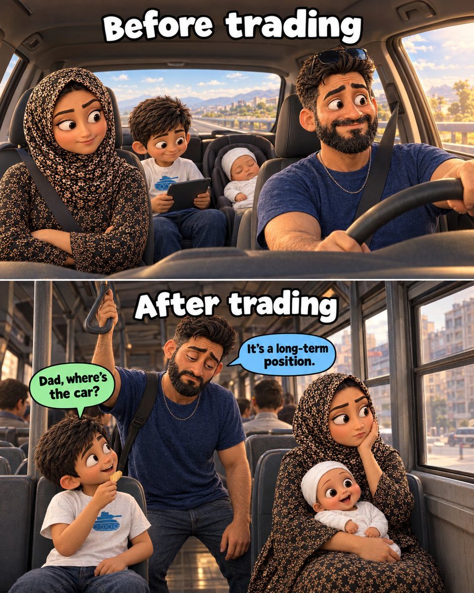 CoinDelusion's tweet photo. Wife: "Where's the car?"
Me: "Don't worry, it's a long-term position." 🚌📉
#TradingMemes #CryptoTwitter #Forex #StockMarket #TraderLife #HODL https://t.co/AFtGHeI9J5